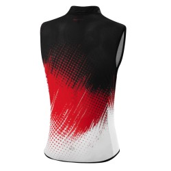 Löffler Mannen Vest Worldcup zwart-rood-wit